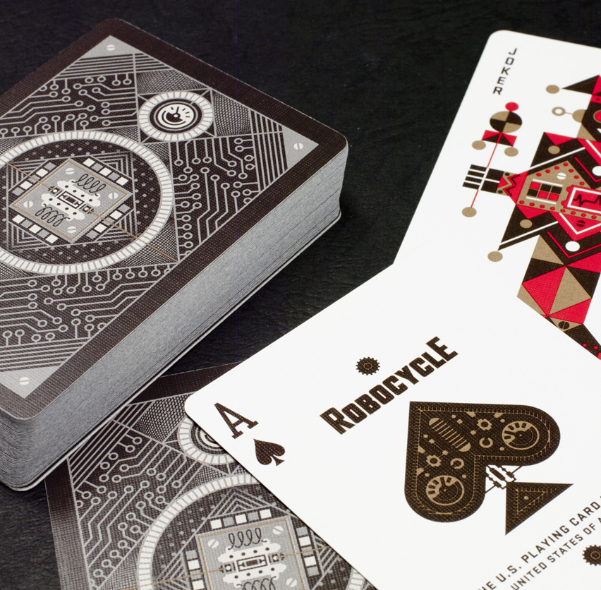 BICYCLE ROBOCYCLE DECK BLUE/BROWN