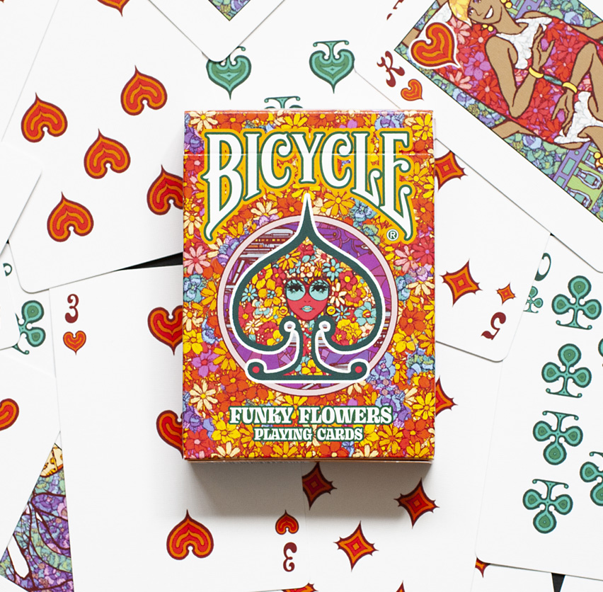 BICYCLE FUNKY FLOWERS