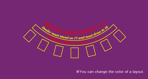 BLACK JACK LAYOUT
